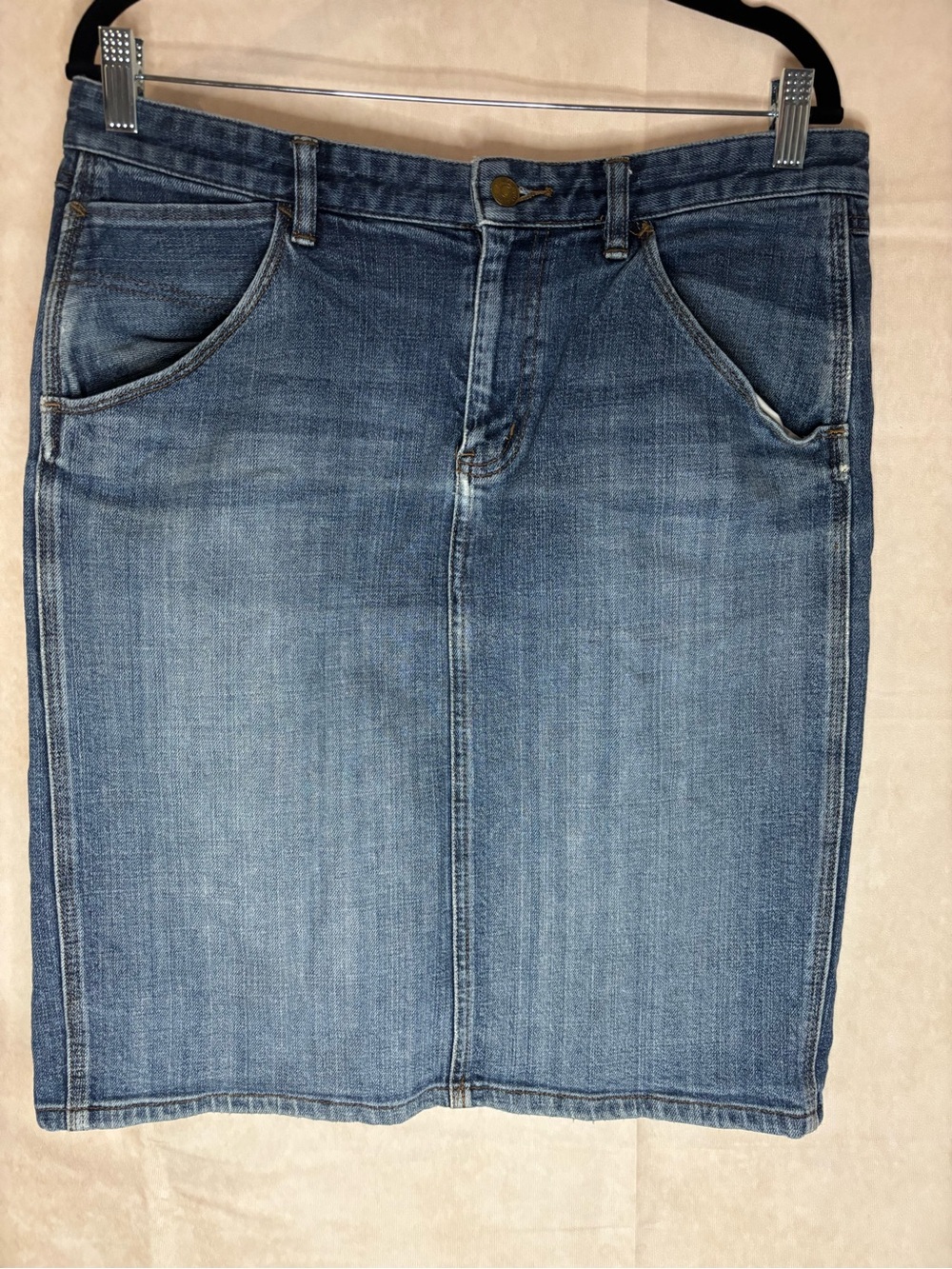 Ralph Lauren Women's Denim Pencil Skirt - Medium Blue